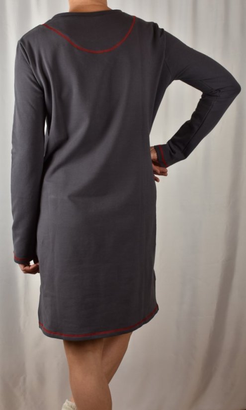 Noční košile ZUZANA - tmavě šedá - Velikost EU: 48