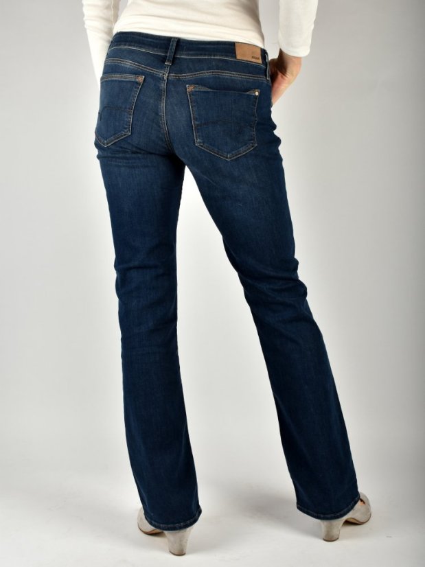 BELLA  Mid -Rise Dark Indigo Str L36 - Velikost: W31