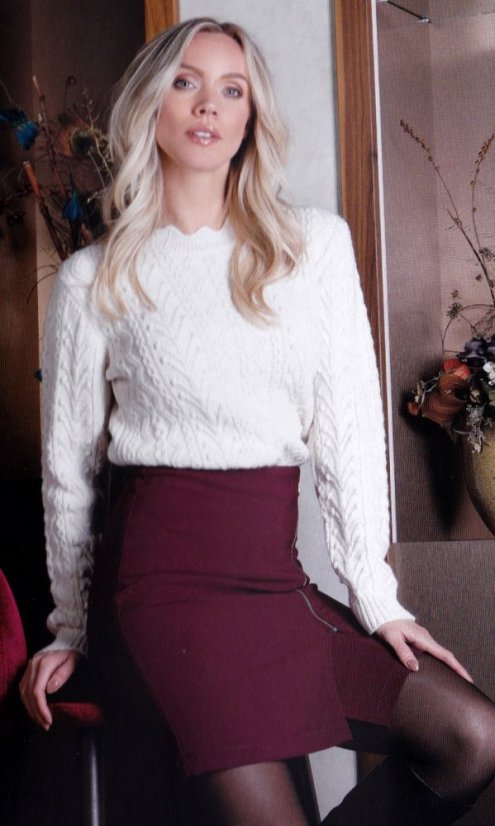 Dámský svetr KALISTA Off White - Velikost: EU42