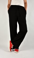 BERENIKA volné široké kalhoty - černé L36
