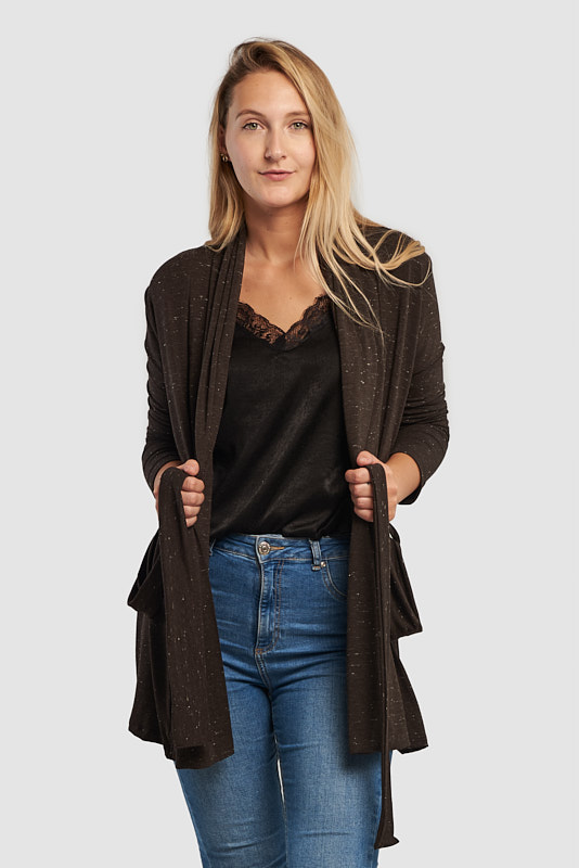 Cardigan IZOLA hnědý