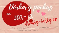 Dárkový poukaz 500,- Kč Elektronický