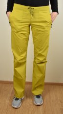 Lehké dámské outdoor kalhoty LIT99570-104 žlutozelené