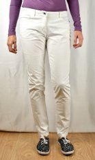 Lehké plátěné kalhoty D112261BIL34 - WHITE