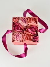 Květinová krabička "Růžové tajemství"