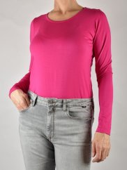 Triko Basic s dlouhým rukávem - růžové