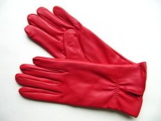 Dámské rukavice - prodloužené prsty, červené 2073RED