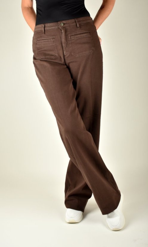 JUDY  023  Wide Leg Chocolate L38