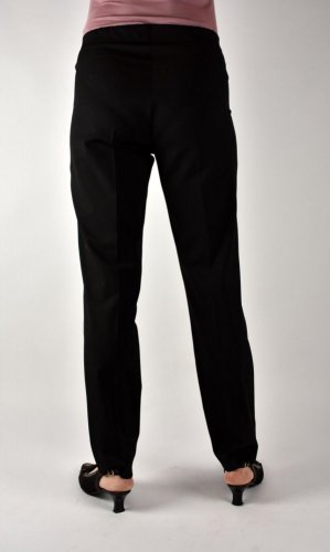 JANE černé kalhoty na gumu a s kapsami na zip L34