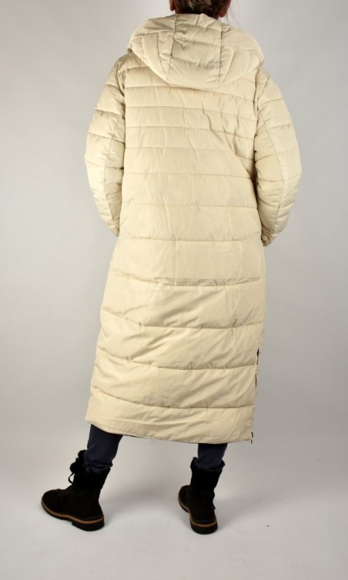 Oboustranný zimní kabát PICOLIEN Soft Sand - Velikost: EU50