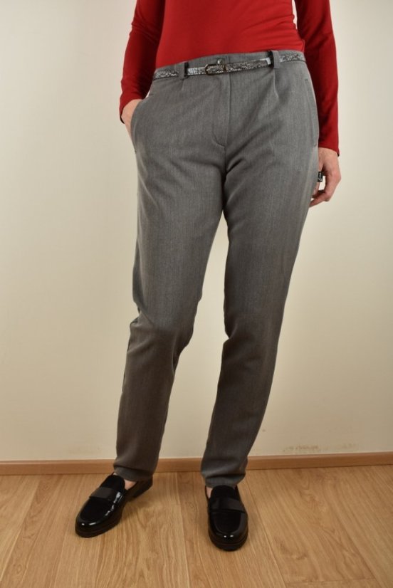 Šedé business kalhoty