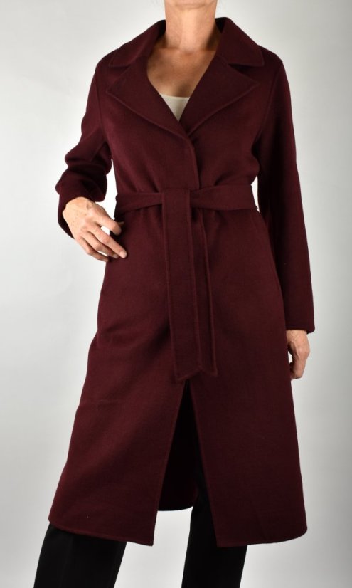 Dámský kabát MANISA - bordo - Velikost: EU40