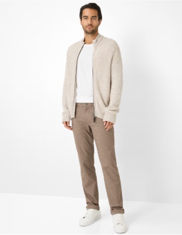 Pánské kalhoty CADIZ  - světle hnědé L38 - Velikost: W38