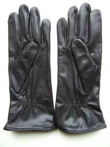 Dámské rukavice - prodloužené prsty, tmavě hnědé 2073HN