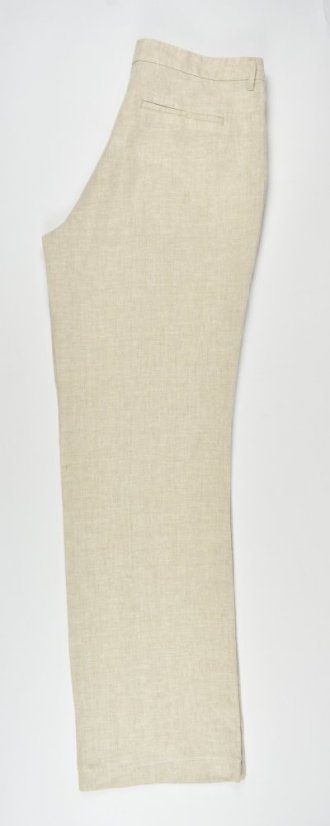 Široké dámské lněné kalhoty MIA 4275 Wide Leg L34 - Velikost: EU42