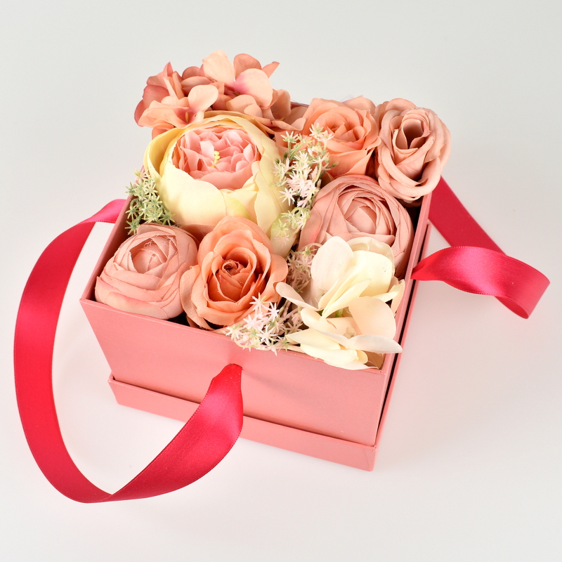 Květinová krabička "Starorůžové potěšení"