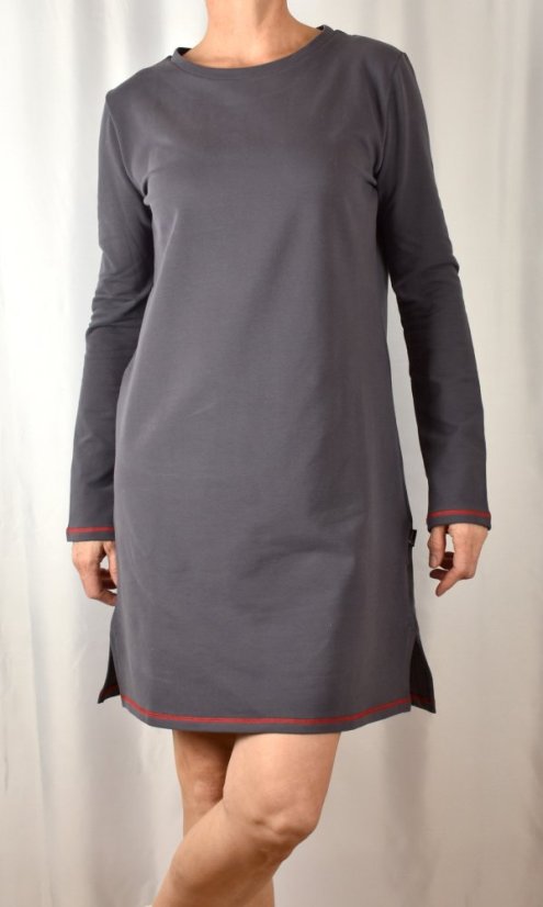 Noční košile ZUZANA - tmavě šedá - Velikost EU: 48