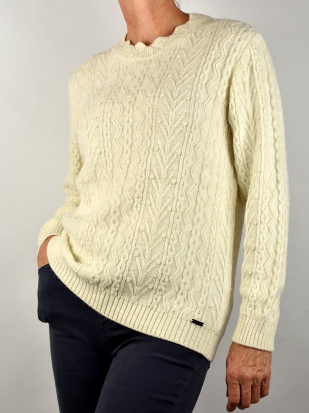 Dámský svetr KALISTA Off White - Velikost: EU42