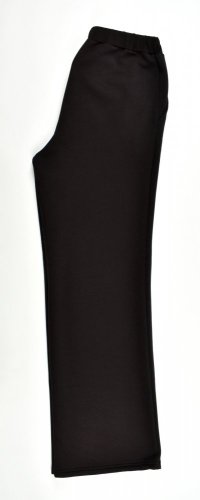 BELLA volné široké tepláky kalhoty - černé L36