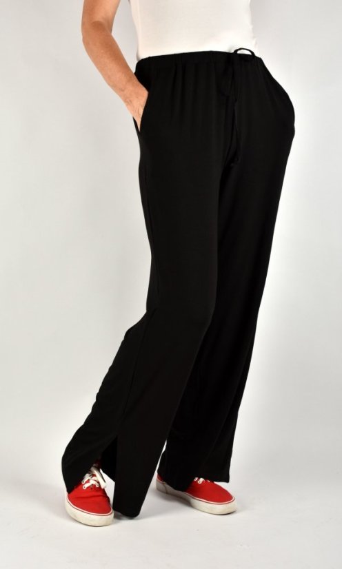 BERENIKA volné široké kalhoty - černé L36