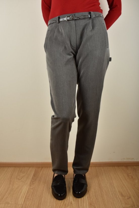 Šedé business kalhoty