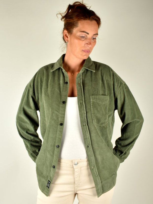 Manšestrová košile - zelená Agave Green