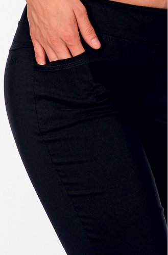 DITA 372 dámské prodloužené kalhoty bez zadních kapes - černé, lehké L34