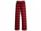 Pyžamové/domácí kalhoty flanelové - červená kostka L34