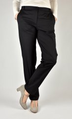 HÁTA dámské plátěné kalhoty s gumou D112537 - černé L36