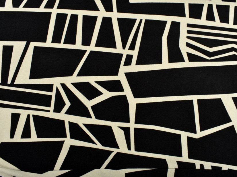 Letní kalhoty MANDY s geometrickým vzorem L34 - Velikost: S