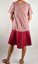 Dámské lněné šaty DAVY s volánem - růžové - Velikost: EU48