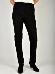 Dámské kalhoty UOMO  19750 slim fit - černé L34