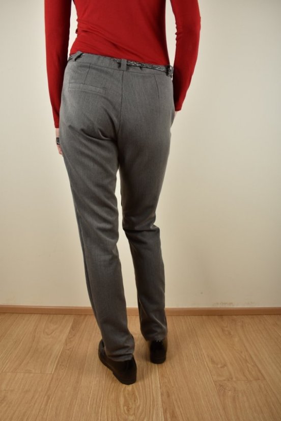 Šedé business kalhoty