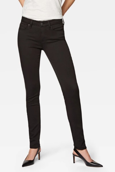 Prodloužené dámské jeans ADRIANA Double Black L34