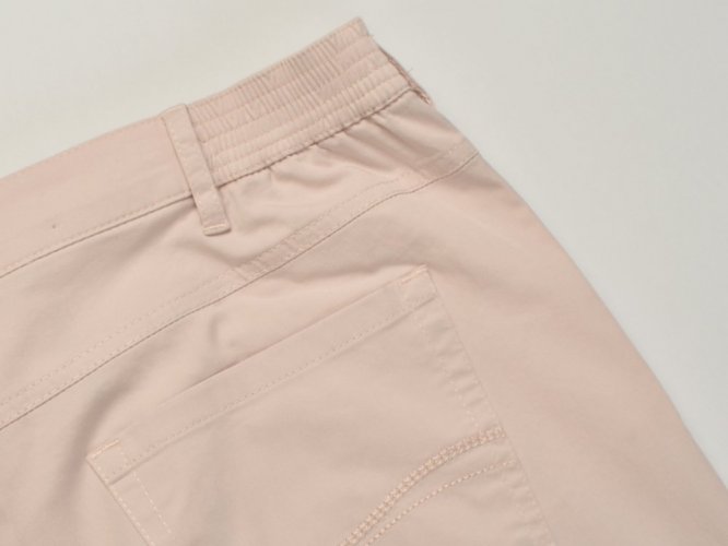 GRETA lehké plátěné kalhoty - béžové L34