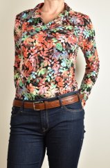 Halenka s límcem - květinový vzor