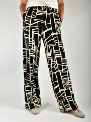 Letní kalhoty MANDY s geometrickým vzorem L36