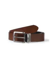 Pánský oboustranný kožený pásek 0446K-025 - hnědý/černý