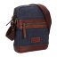 CROSS BODY dámská kombinovaná modrá a hnědá LA22409