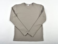 Pyžamové nebo domácí triko s dlouhým rukávem KAMIL - šedé