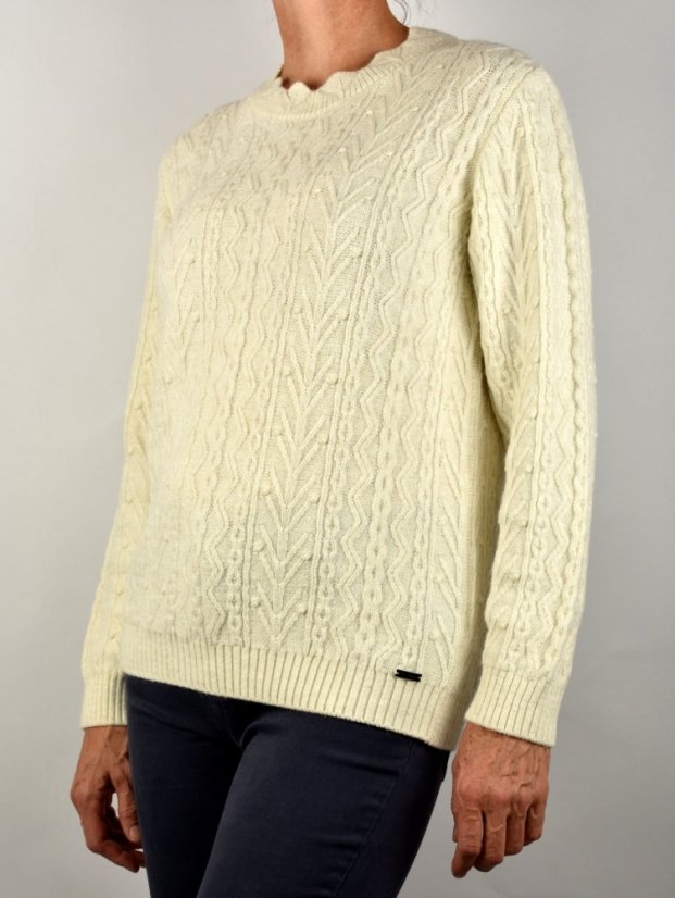 Dámský svetr KALISTA Off White - Velikost: EU42