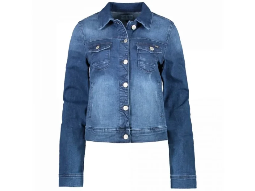 Džínová bunda JORINDA - modrá - Velikost: L