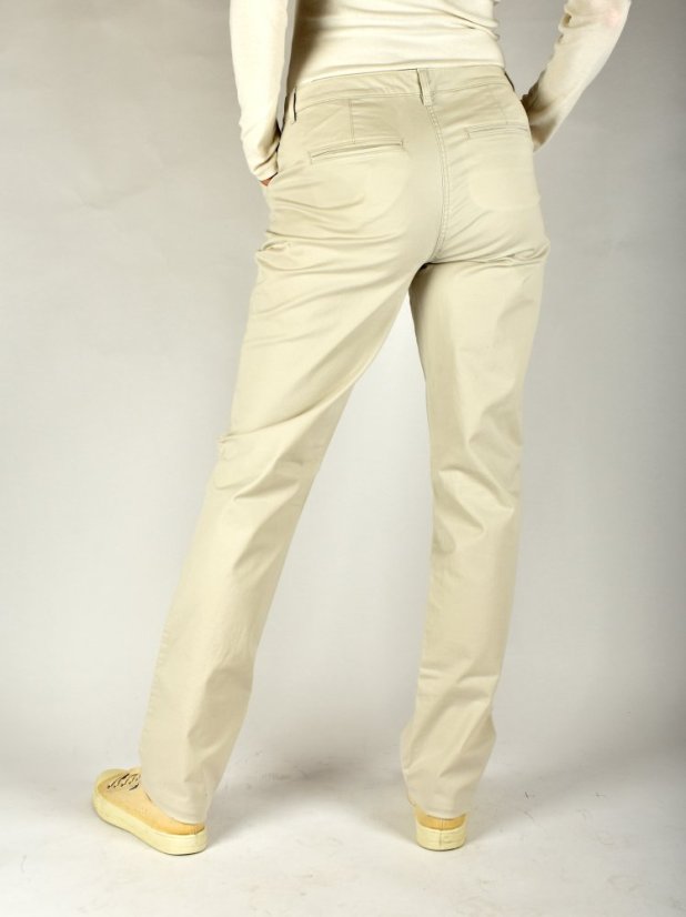 Dámské Chinos kalhoty LIBERTY Slim Fit L36 - světle béžové
