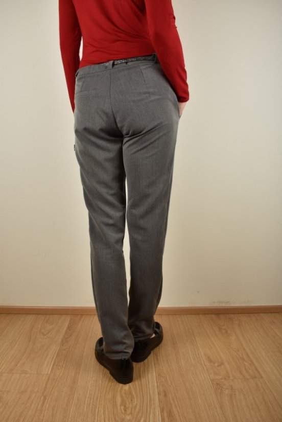 Šedé business kalhoty