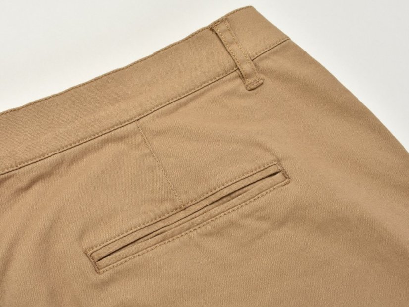 Dámské Chino kalhoty HOUSTON Slim Fit L36 - béžové - Velikost: EU46