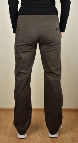 Lehké dámské outdoor kalhoty LIT99570-414 tm. hnědé