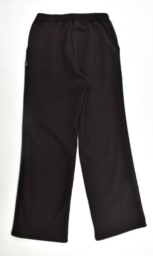 BELLA volné široké tepláky kalhoty - černé L36 - Velikost: EU38