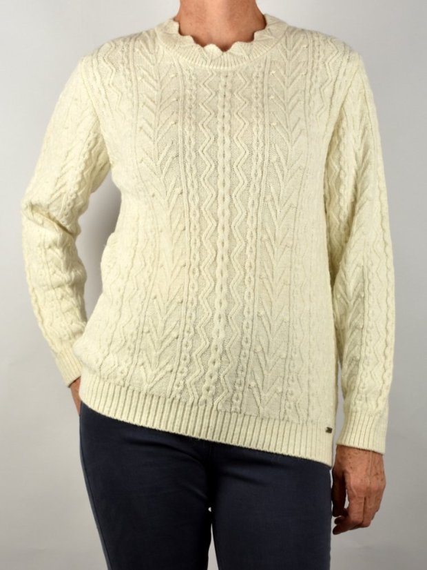 Dámský svetr KALISTA Off White - Velikost: EU42