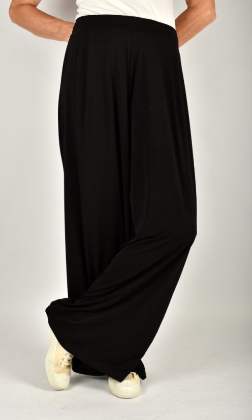 Široké letní kalhoty KELLY L34 - černé