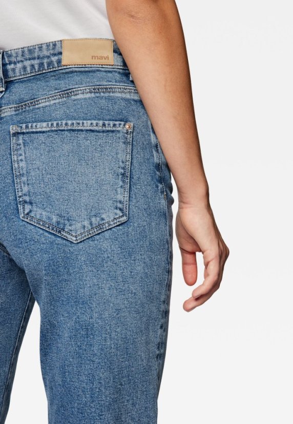 MALIBU Mid Indigo Brushed 90s L36 - Velikost: W34